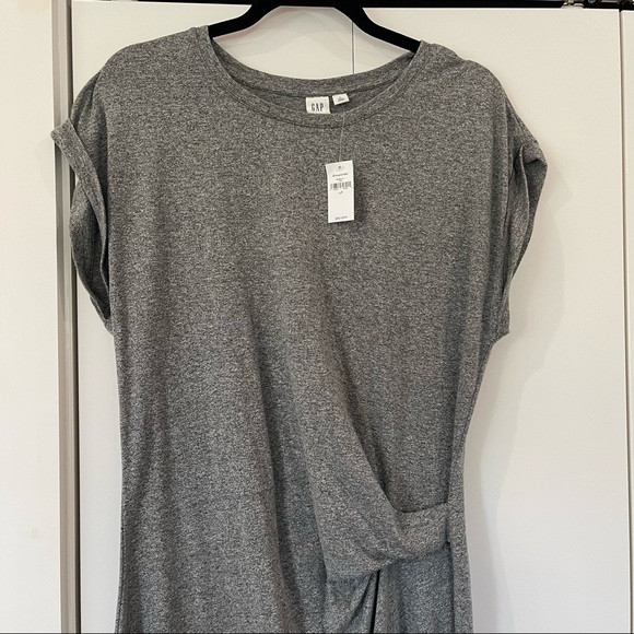 NWT Gap gathered waist t-shirt dress Large Tall - Picture 4 of 5